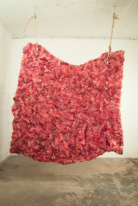 Caspar Reuter - Alles so schön bunt... III, Silikon mit Pigment, 140 x 145 cm, 2011